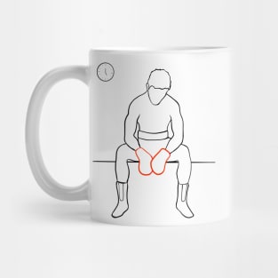 Digital illustration of a boxer Mug